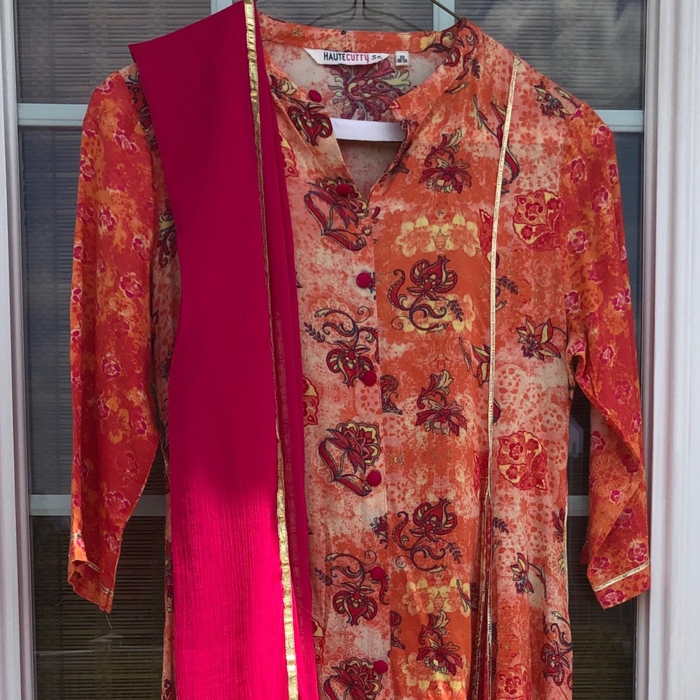 3 Piece Designer Kurta Pallazzo Set